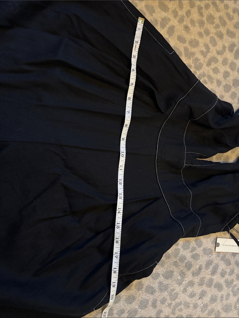 Anthropologie Black Halter Wide-Leg Jumpsuit - Picture 5 of 16